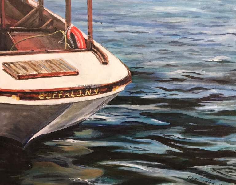 Buffalo Boat- Oil on Canvas