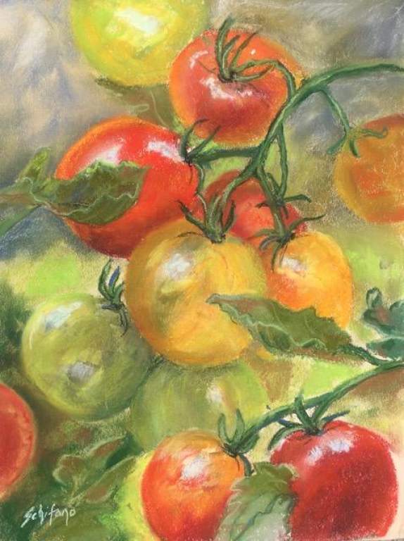 Almost Tomatoes 16 x 12 pastel