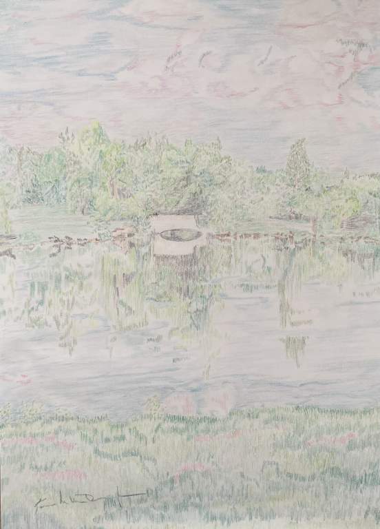 Tall Grass, Pink Clouds and Reflection.jpg
