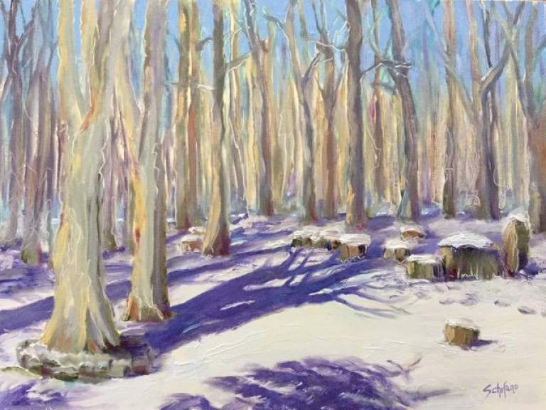 Winter Shadows 12 x 16 oil