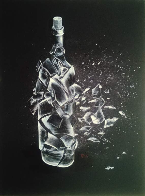 "Shattered" Oil on Canvas 16"x20"